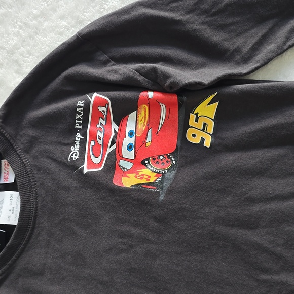 Zara Kids Long Sleeve Tee - Black with Cars Lightning Mcqueen Design - Picture 9 of 13